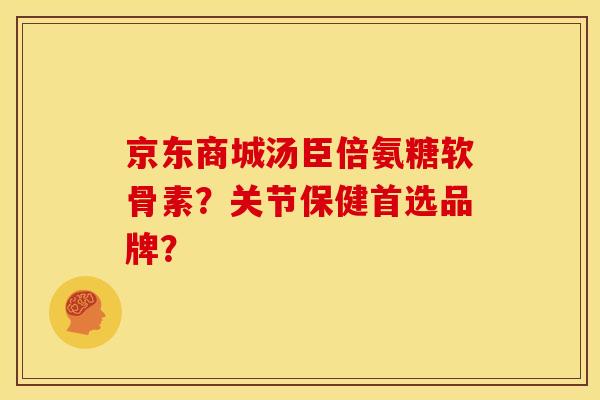 京东商城汤臣倍氨糖软骨素？关节保健首选品牌？