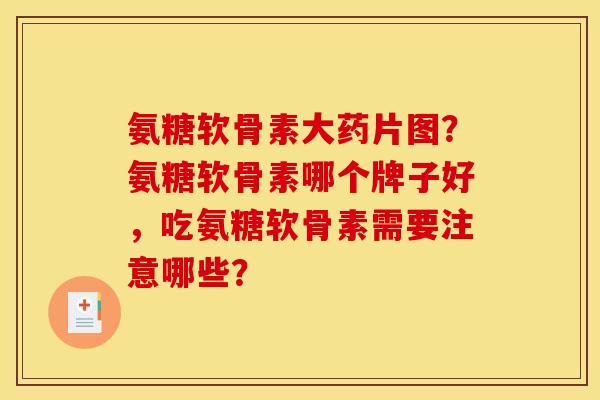 氨糖软骨素大药片图？氨糖软骨素哪个牌子好，吃氨糖软骨素需要注意哪些？