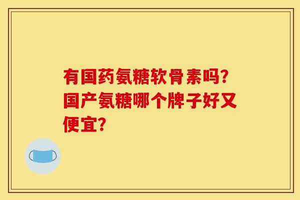 有国药氨糖软骨素吗？国产氨糖哪个牌子好又便宜？