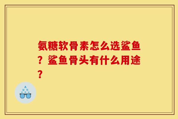 氨糖软骨素怎么选鲨鱼？鲨鱼骨头有什么用途？