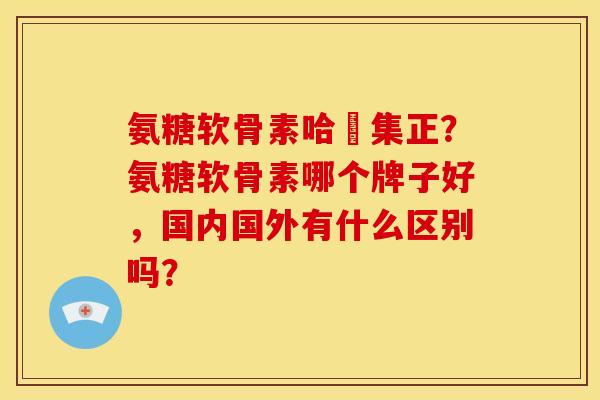 氨糖软骨素哈醫集正？氨糖软骨素哪个牌子好，国内国外有什么区别吗？