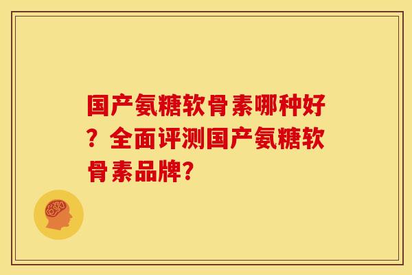 国产氨糖软骨素哪种好？全面评测国产氨糖软骨素品牌？