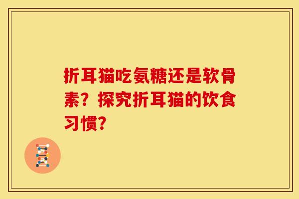 折耳猫吃氨糖还是软骨素？探究折耳猫的饮食习惯？