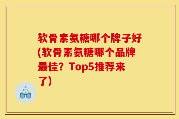 软骨素氨糖哪个牌子好(软骨素氨糖哪个品牌最佳？Top5推荐来了)