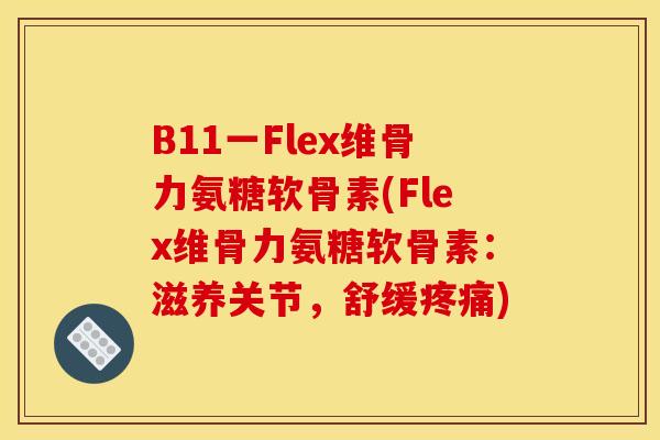 B11一Flex维骨力氨糖软骨素(Flex维骨力氨糖软骨素：滋养关节，舒缓疼痛)