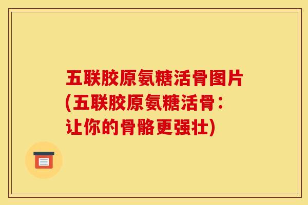 五联胶原氨糖活骨图片(五联胶原氨糖活骨：让你的骨骼更强壮)