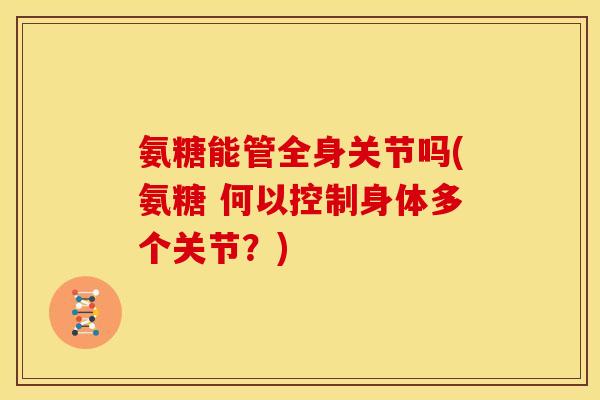 氨糖能管全身关节吗(氨糖 何以控制身体多个关节？)