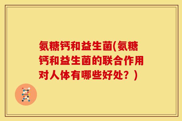 氨糖钙和益生菌(氨糖钙和益生菌的联合作用对人体有哪些好处？)