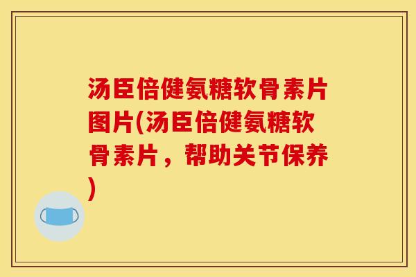 汤臣倍健氨糖软骨素片图片(汤臣倍健氨糖软骨素片，帮助关节保养)