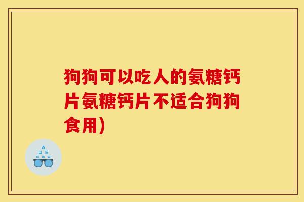 狗狗可以吃人的氨糖钙片氨糖钙片不适合狗狗食用)