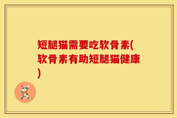 短腿猫需要吃软骨素(软骨素有助短腿猫健康)
