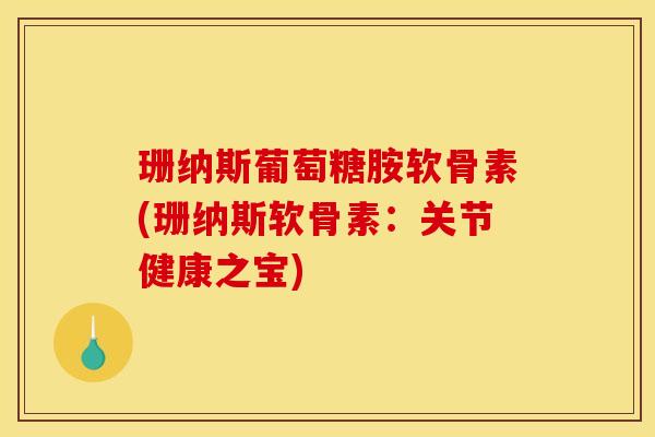 珊纳斯葡萄糖胺软骨素(珊纳斯软骨素：关节健康之宝)