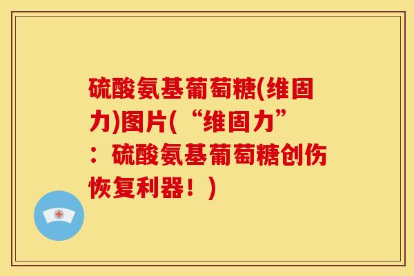 硫酸氨基葡萄糖(维固力)图片(“维固力”：硫酸氨基葡萄糖创伤恢复利器！)