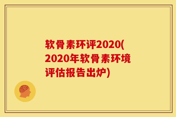 软骨素环评2020(2020年软骨素环境评估报告出炉)
