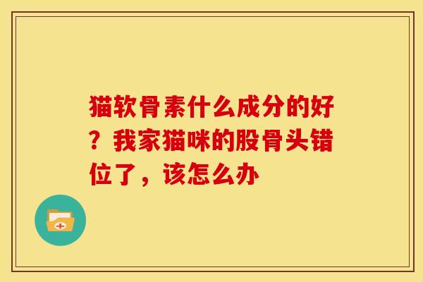 猫软骨素什么成分的好？我家猫咪的股骨头错位了，该怎么办