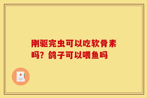 刚驱完虫可以吃软骨素吗？鸽子可以喂鱼吗