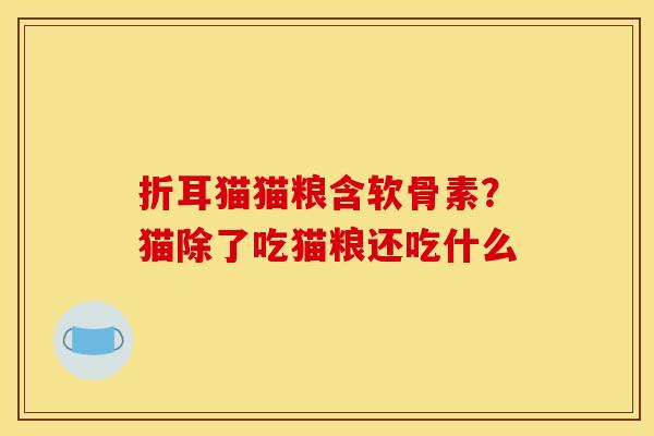 折耳猫猫粮含软骨素？猫除了吃猫粮还吃什么