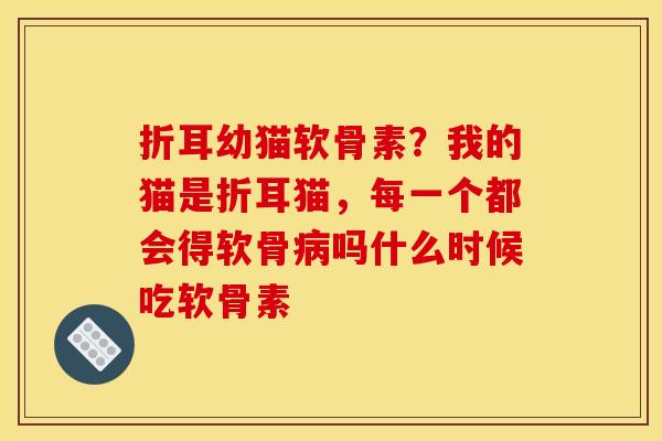 折耳幼猫软骨素？我的猫是折耳猫，每一个都会得软骨病吗什么时候吃软骨素