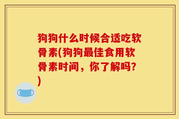 狗狗什么时候合适吃软骨素(狗狗最佳食用软骨素时间，你了解吗？)