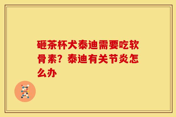 砸茶杯犬泰迪需要吃软骨素？泰迪有关节炎怎么办
