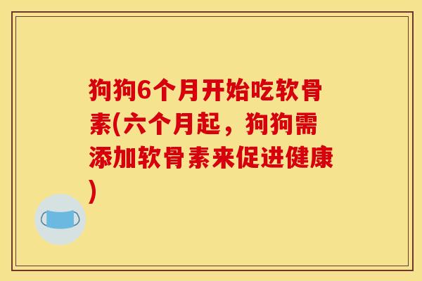 狗狗6个月开始吃软骨素(六个月起，狗狗需添加软骨素来促进健康)