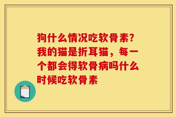 狗什么情况吃软骨素？我的猫是折耳猫，每一个都会得软骨病吗什么时候吃软骨素