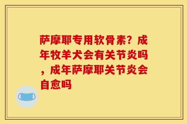 萨摩耶专用软骨素？成年牧羊犬会有关节炎吗，成年萨摩耶关节炎会自愈吗