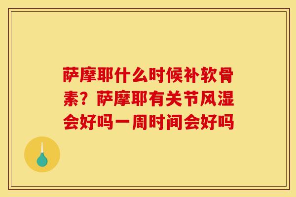 萨摩耶什么时候补软骨素？萨摩耶有关节风湿会好吗一周时间会好吗