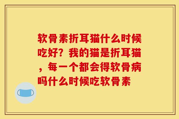 软骨素折耳猫什么时候吃好？我的猫是折耳猫，每一个都会得软骨病吗什么时候吃软骨素