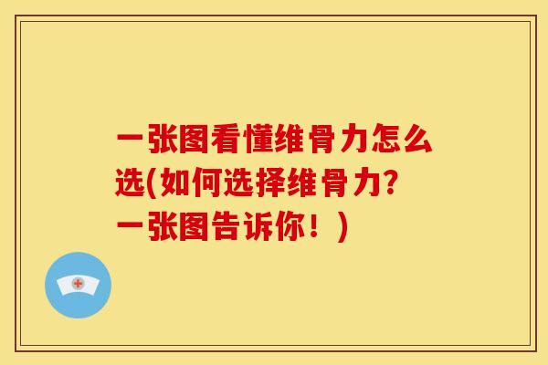 一张图看懂维骨力怎么选(如何选择维骨力？一张图告诉你！)