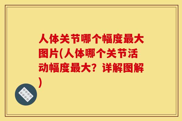 人体关节哪个幅度最大图片(人体哪个关节活动幅度最大？详解图解)