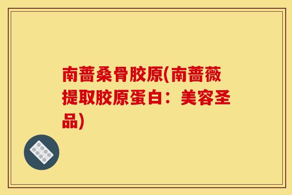 南蔷桑骨胶原(南蔷薇提取胶原蛋白：美容圣品)