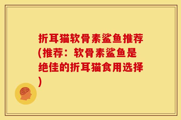 折耳猫软骨素鲨鱼推荐(推荐：软骨素鲨鱼是绝佳的折耳猫食用选择)