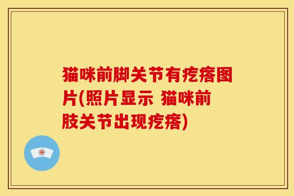 猫咪前脚关节有疙瘩图片(照片显示 猫咪前肢关节出现疙瘩)