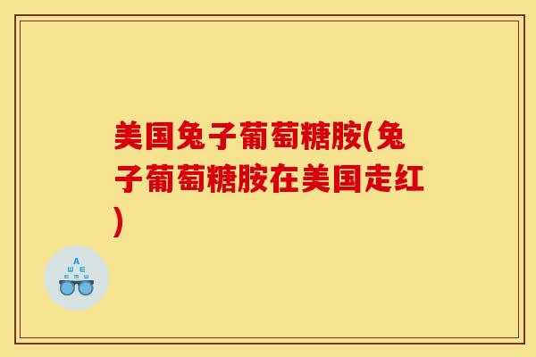 美国兔子葡萄糖胺(兔子葡萄糖胺在美国走红)