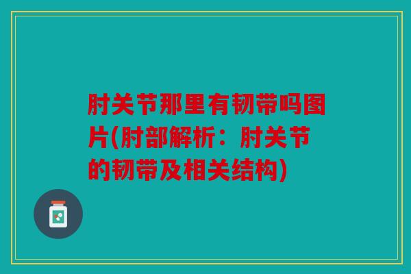 肘关节那里有韧带吗图片(肘部解析：肘关节的韧带及相关结构)