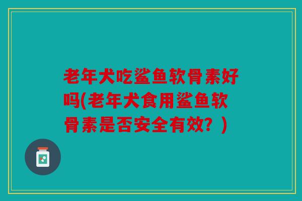 老年犬吃鲨鱼软骨素好吗(老年犬食用鲨鱼软骨素是否安全有效？)