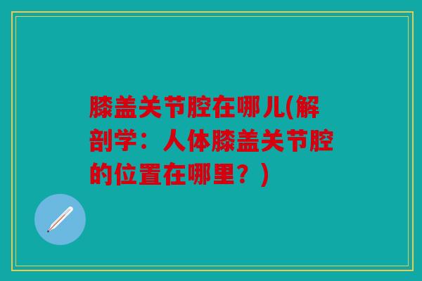 膝盖关节腔在哪儿(解剖学：人体膝盖关节腔的位置在哪里？)