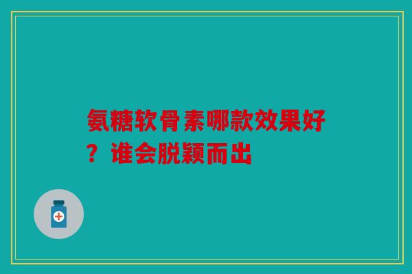 氨糖软骨素哪款效果好？谁会脱颖而出