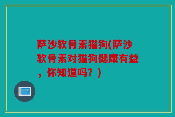 萨沙软骨素猫狗(萨沙软骨素对猫狗健康有益，你知道吗？)