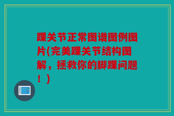 踝关节正常图谱图例图片(完美踝关节结构图解，拯救你的脚踝问题！)