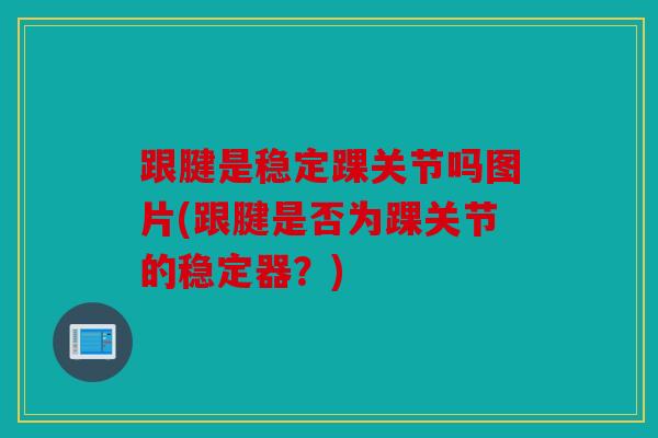 跟腱是稳定踝关节吗图片(跟腱是否为踝关节的稳定器？)