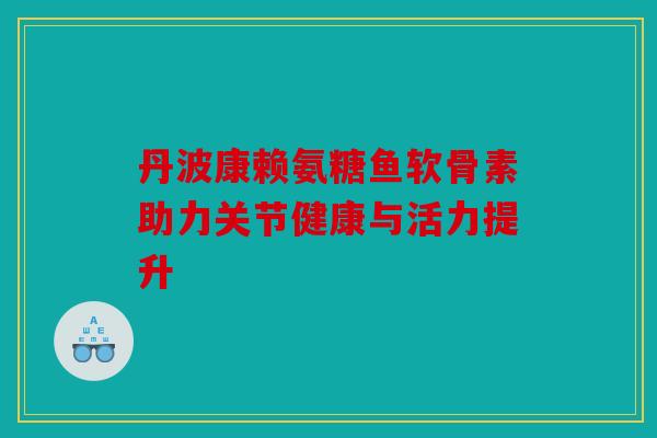 丹波康赖氨糖鱼软骨素助力关节健康与活力提升