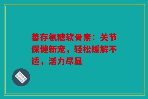 善存氨糖软骨素：关节保健新宠，轻松缓解不适，活力尽显