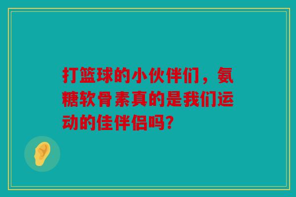 打篮球的小伙伴们，氨糖软骨素真的是我们运动的佳伴侣吗？