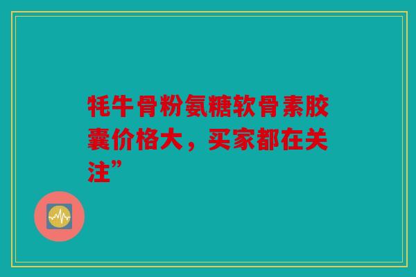 牦牛骨粉氨糖软骨素胶囊价格大，买家都在关注”