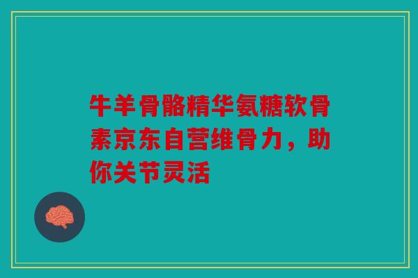 牛羊骨骼精华氨糖软骨素京东自营维骨力，助你关节灵活