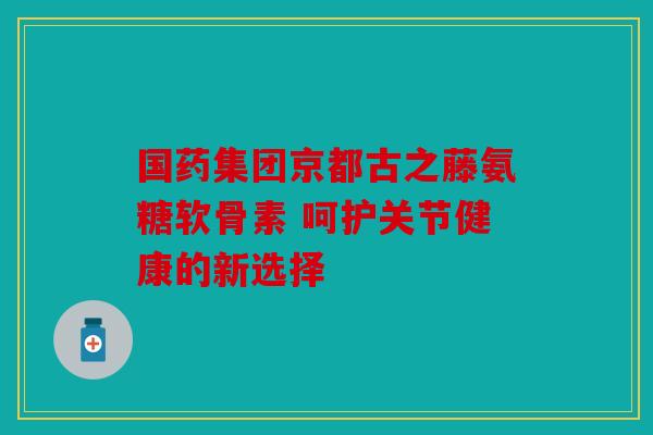 国药集团京都古之藤氨糖软骨素 呵护关节健康的新选择