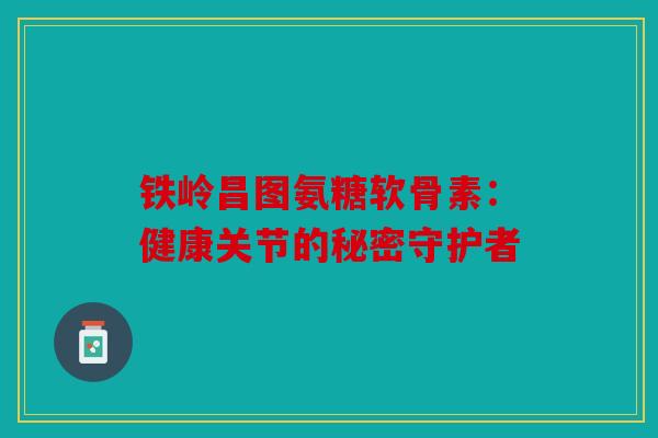 铁岭昌图氨糖软骨素：健康关节的秘密守护者